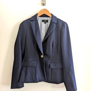 J. Crew Navy Blue Mayfair Peplum Blazer 4